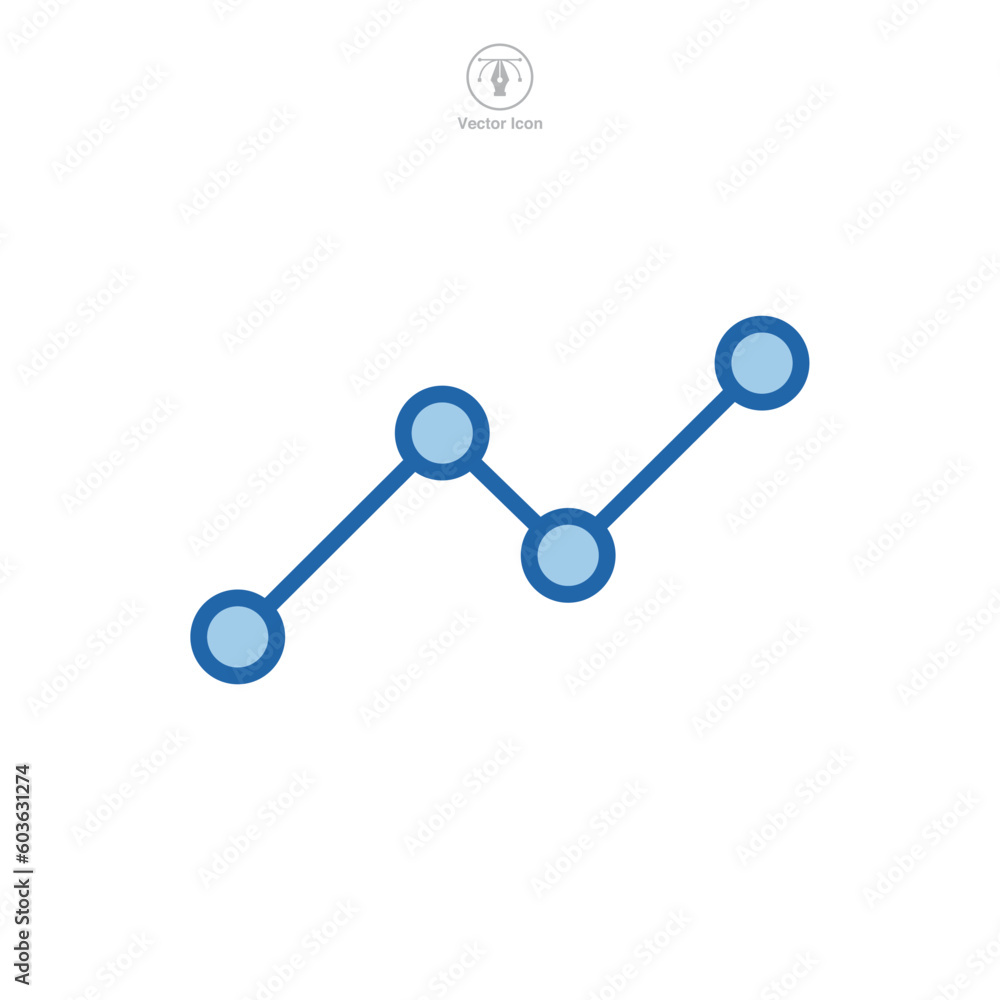 line chart icon symbol template for graphic and web design collection logo vector illustration line chart icon symbol template for graphic and web design collection logo vector illustration