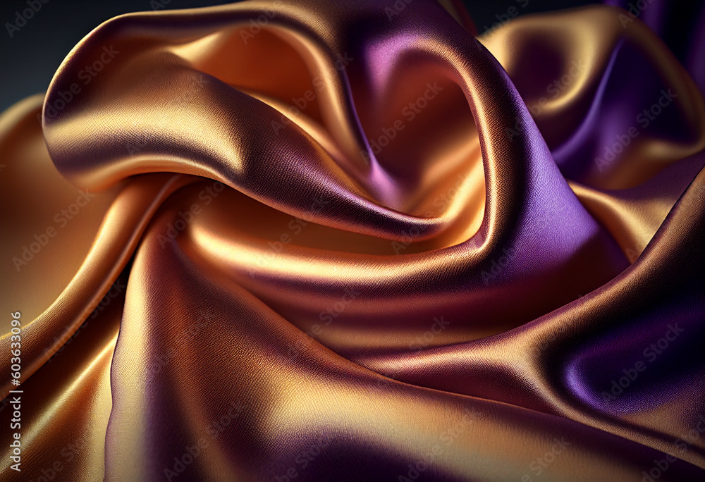 Smooth elegant colorful silk can use as wedding background. In Sepia toned. Retro style generative ai