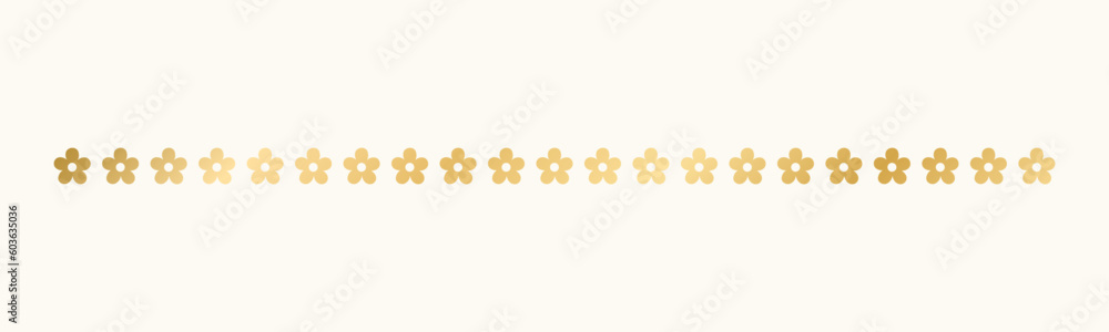Gold floral separators border, text dividers. Line borders botanical luxury design element. Gold floral separators border, text dividers. Line borders botanical luxury design element.