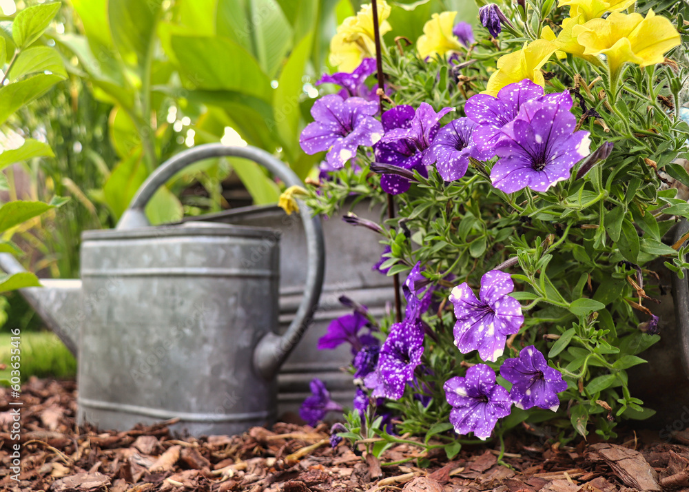 Fototapeta premium Kwiaty fioletowe