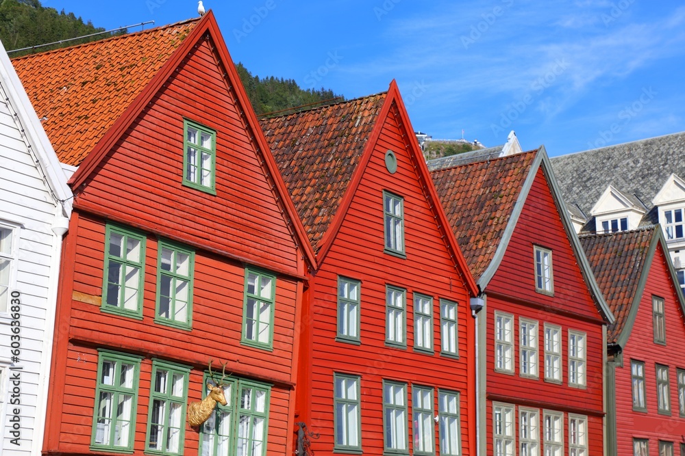 Bryggen quarter in Bergen, Norway