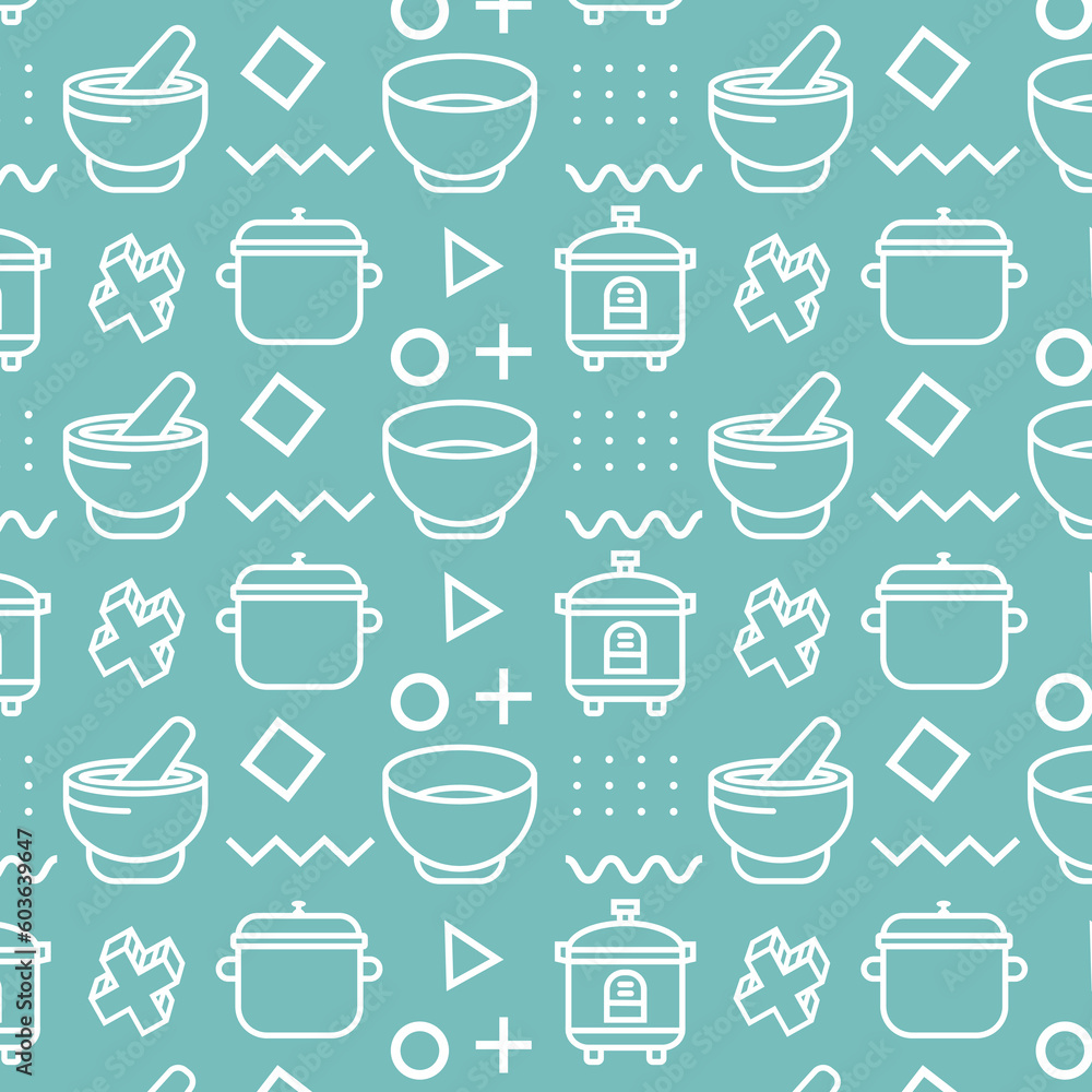 Kitchen Pattern, Kitchen pattern features a seamless design that captures the essence of a kitchen environment. Kitchen Pattern, Kitchen pattern features a seamless design that captures the essence of a kitchen environment.