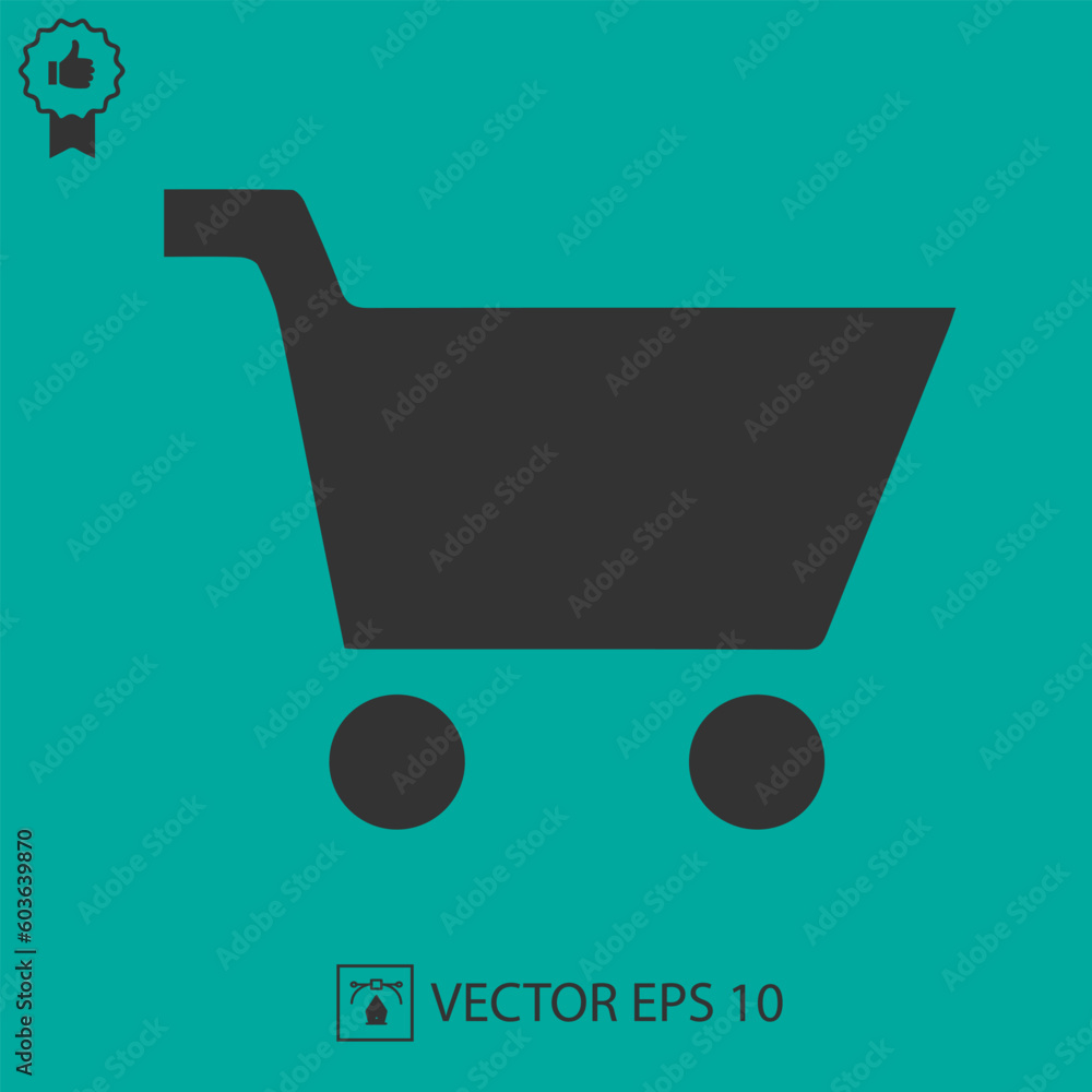 Shopping cart vector icon eps 10 Shopping cart vector icon eps 10