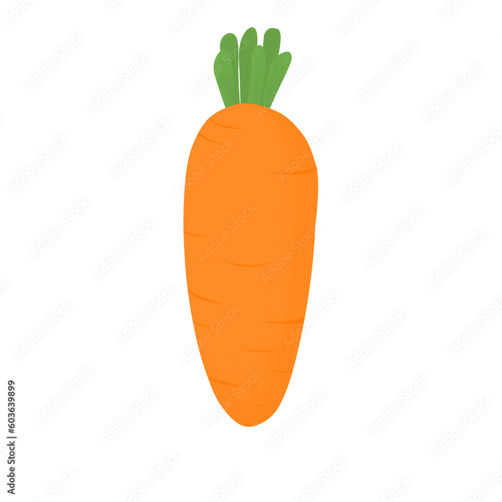 carrot isolated on white character illustration carrot isolated on white character illustration