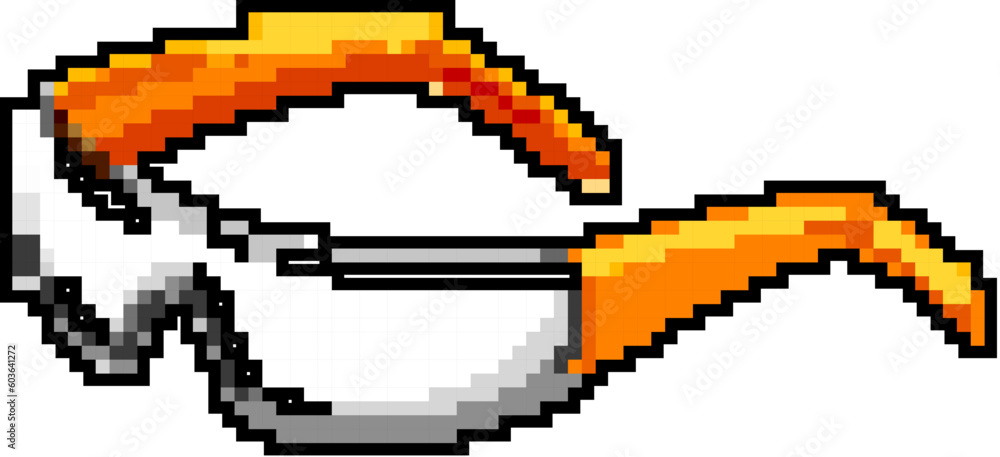 Fototapeta premium safe safety glasses game pixel art retro vector. bit safe safety glasses. old vintage illustration
