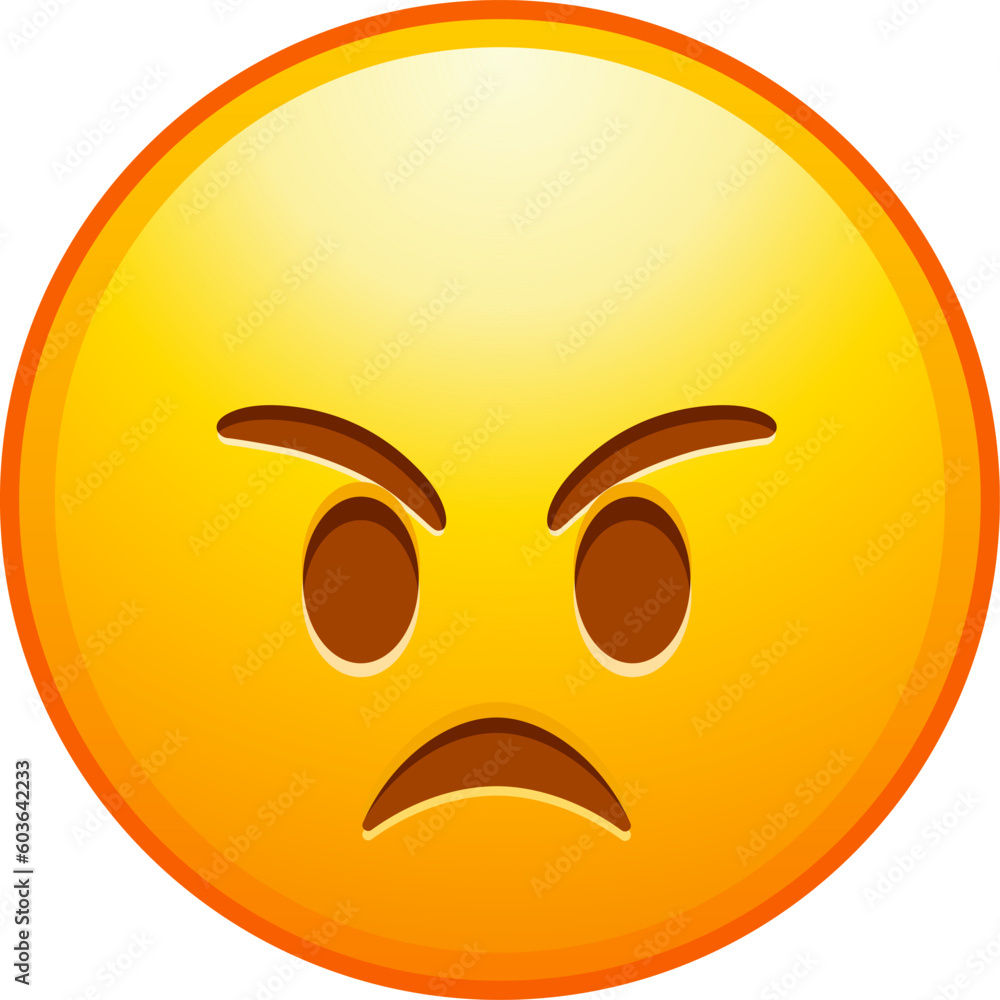 Top quality emoticon. Angry face. Emoji. Cute emoticon isolated. Detailed emoji icon from the Telegram app. Top quality emoticon. Angry face. Emoji. Cute emoticon isolated. Detailed emoji icon from the Telegram app.