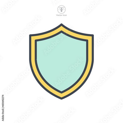 Free Download shield icon symbol template for graphic and web design collection logo vector illustration - GFXLoad