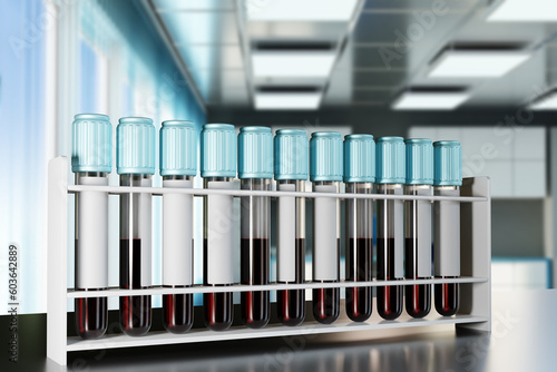 Blood in flasks. Analysis o...