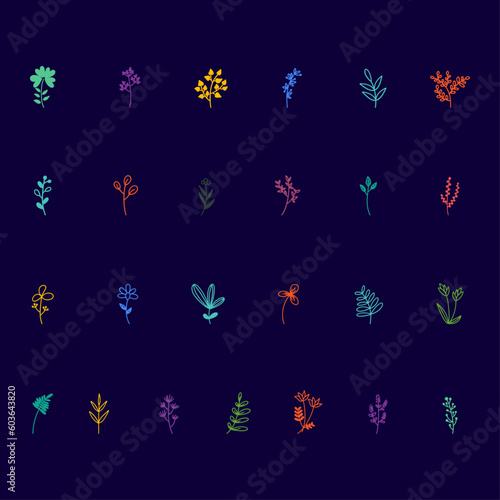 seamless pattern with butterflies/VECTORE TREE AND FLOWER DESIGN