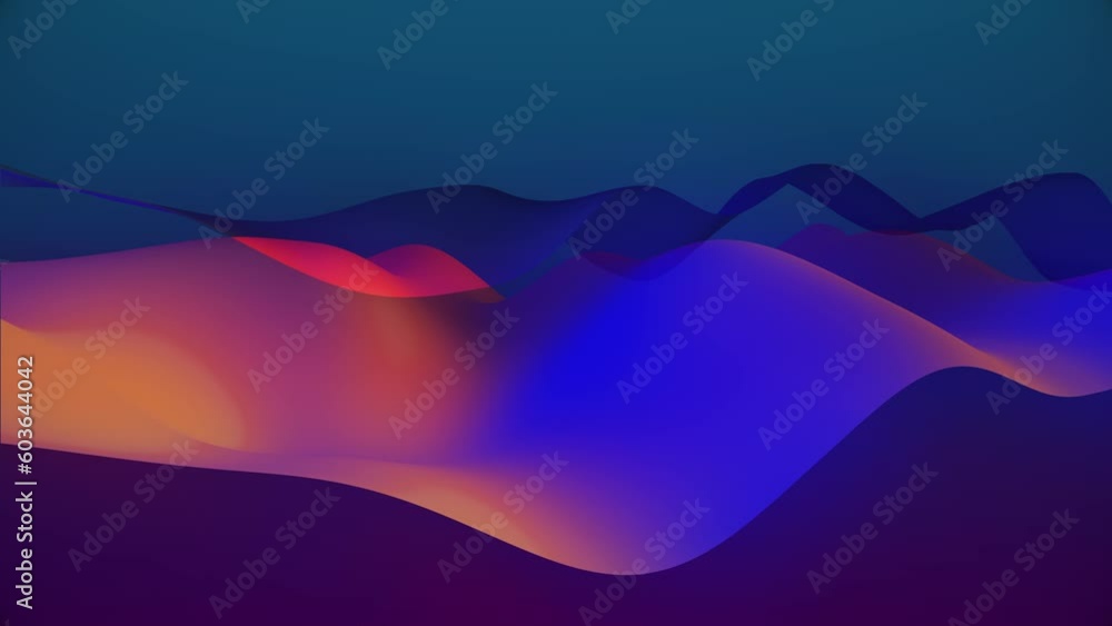 Deep Cool Colorful Gradient Wave Abstract Background Loop Deep Cool Colorful Gradient Wave Abstract Background Loop