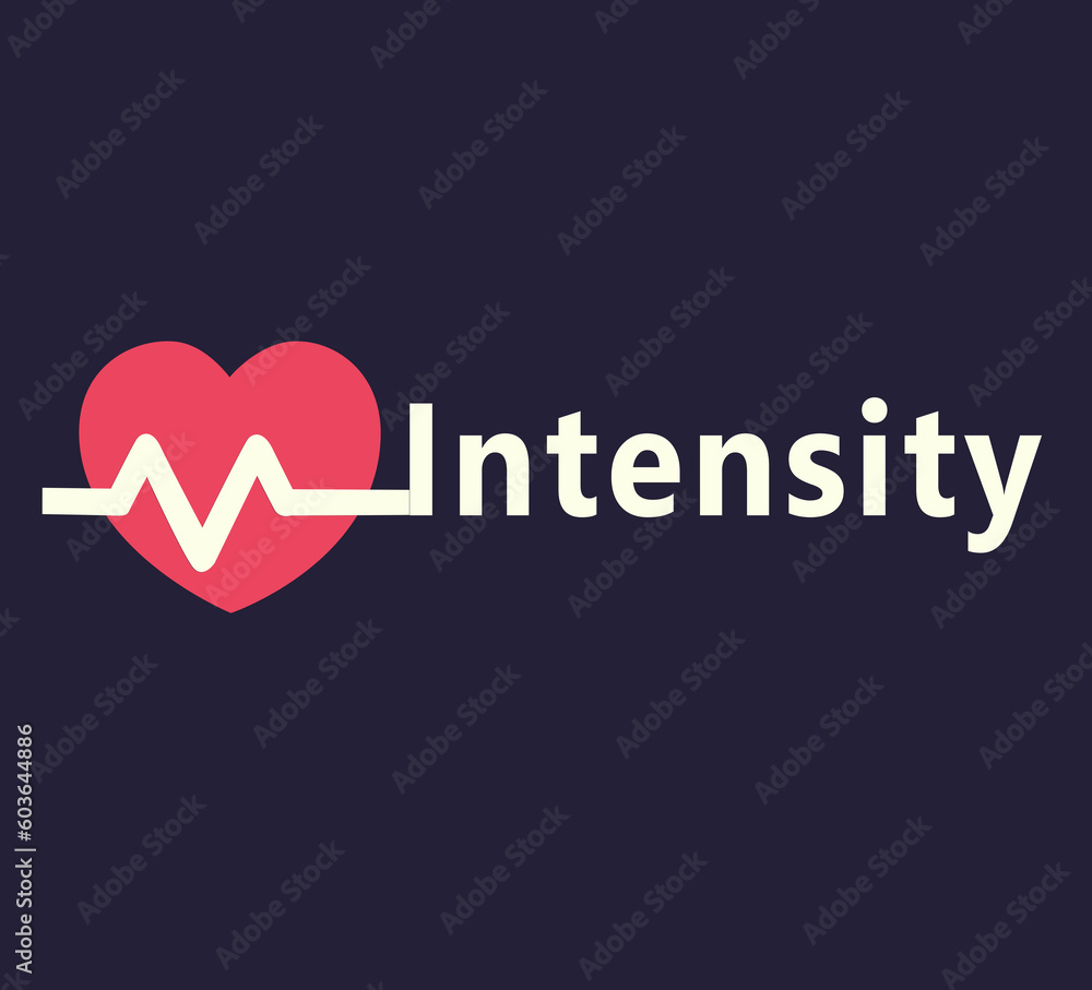 love intensity text and design with symbol
love intensity text and design with symbol