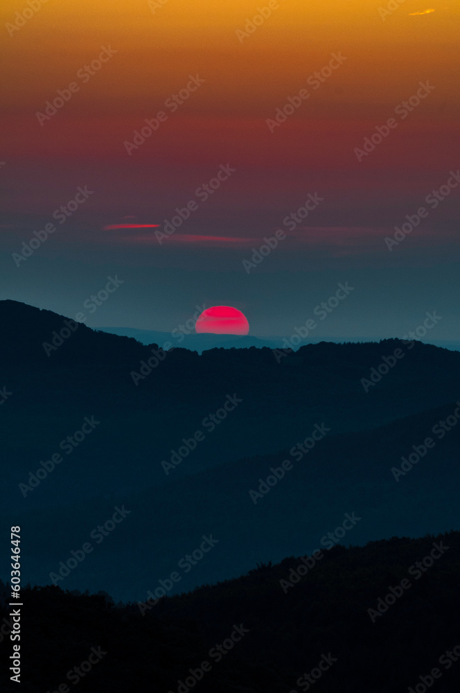 Obraz premium red sunset