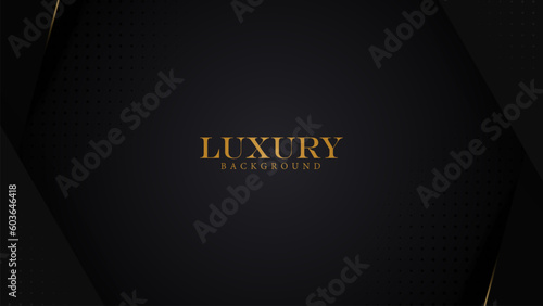 Luxury abstract elegant black background with halftone. Luxury elegant theme design vector