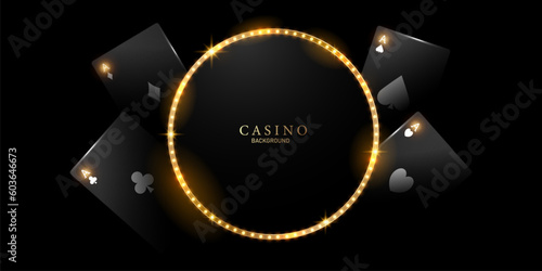 casino background vector illustration for gambling poster banner elegant design