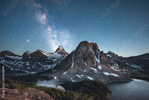 Mount Assiniboine with Milky Way