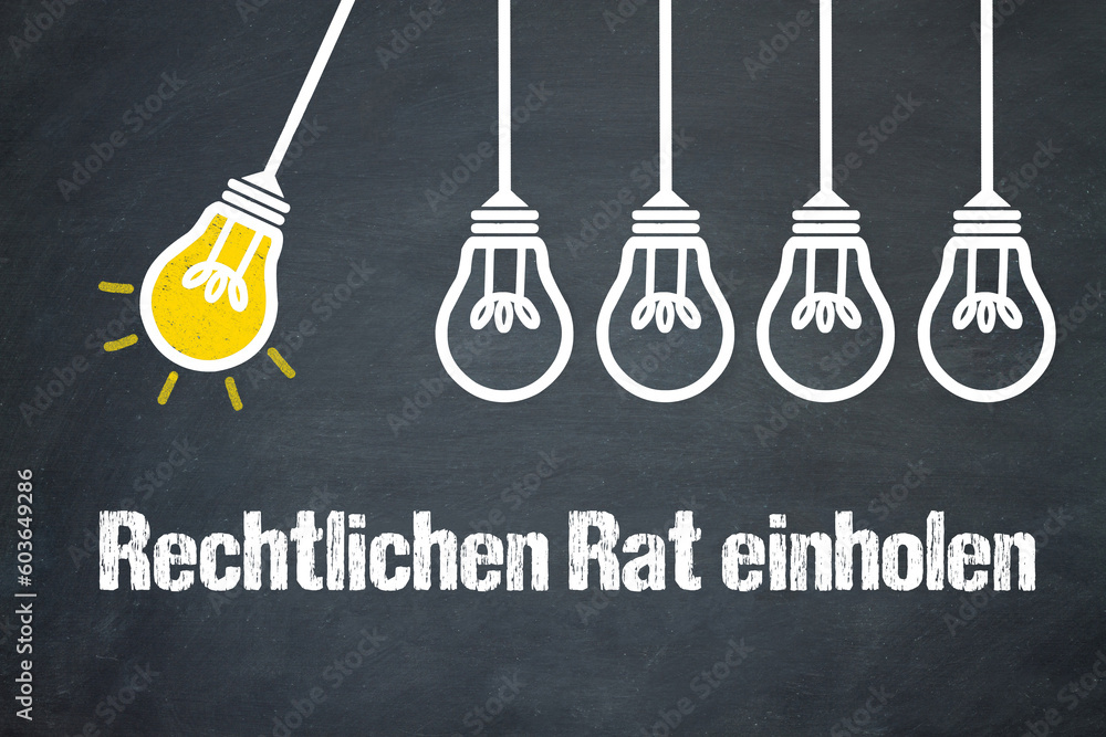 Fototapeta premium Rechtlichen Rat einholen 