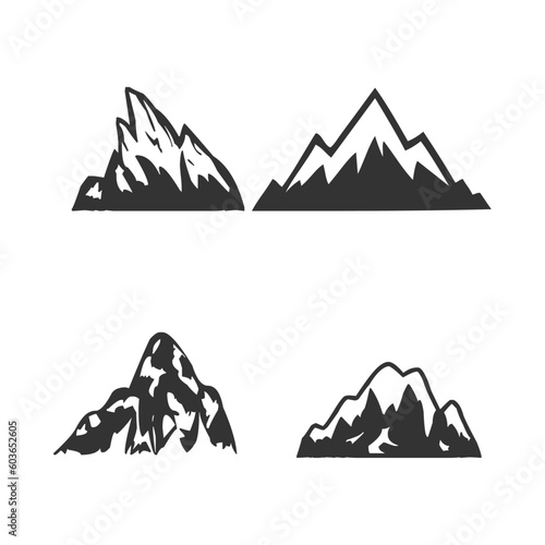 illustration of mountain landscape