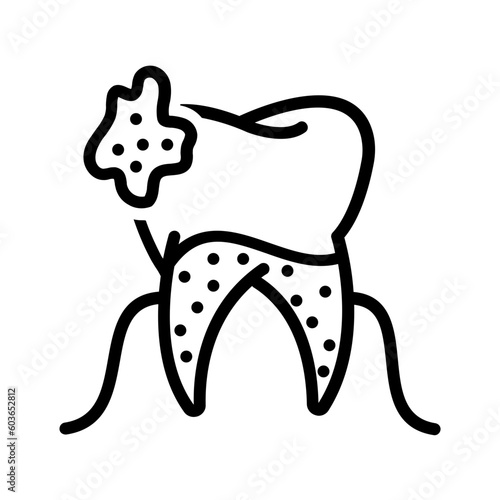 Black line icon for Plaque