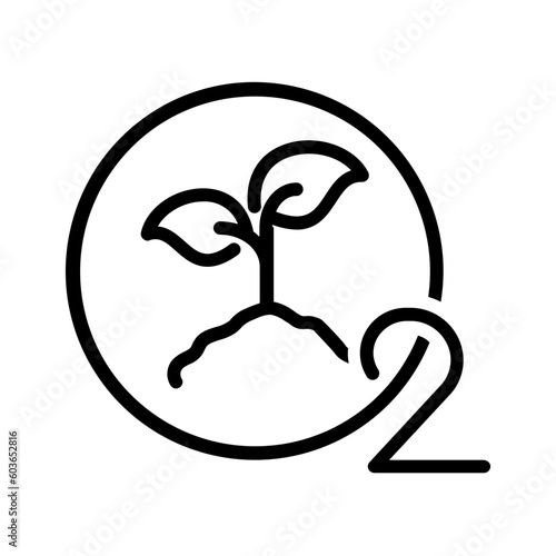 Black line icon for Vital