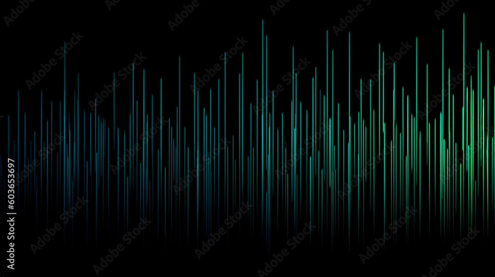 wallpaper, green high contrast line, dark background, Generative AI wallpaper, green high contrast line, dark background, Generative AI