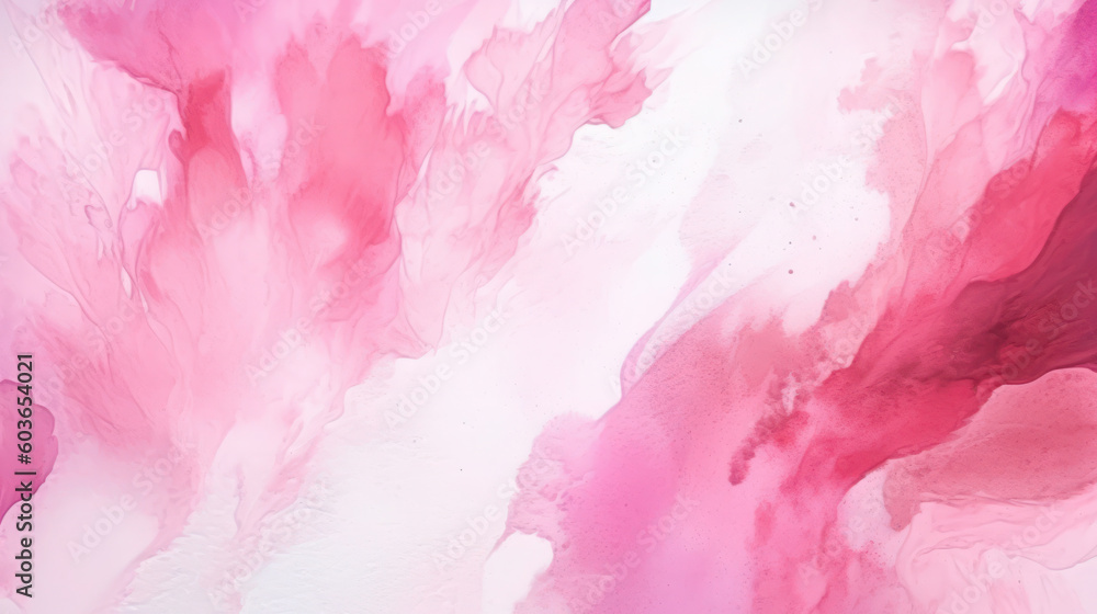 Abstract white and pink watercolor background