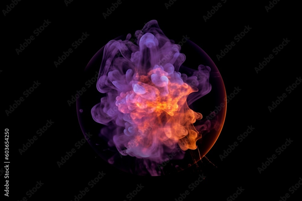 flames on black background. Generative AI. flames on black background. Generative AI.