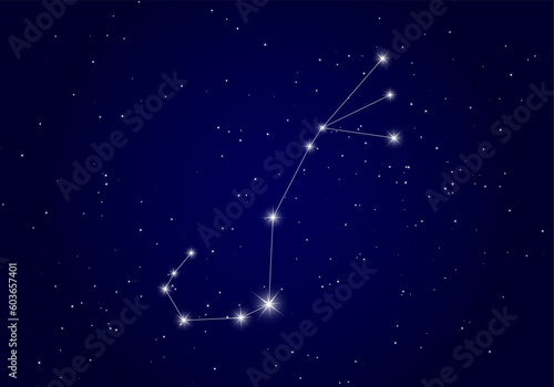 Scorpion constellation background 