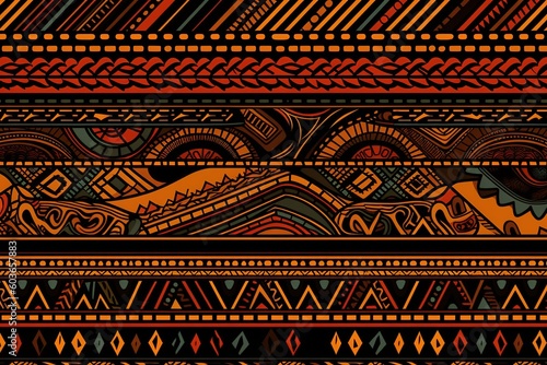 African patterns background -Ai