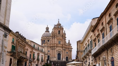 Sacred basilica church of Ragusa Ibla in Sicily photo