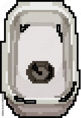 ceramic sink ceramic game pixel art retro vector. bit ceramic sink ceramic. old vintage illustration