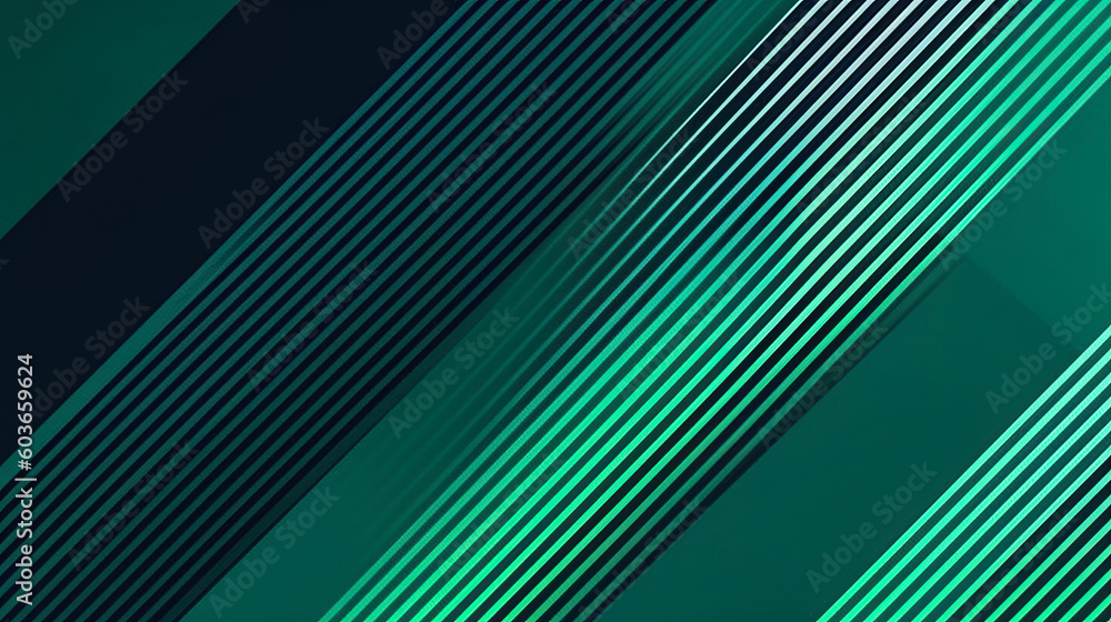 Obraz premium green stripes background, in the style of dark, Generative AI