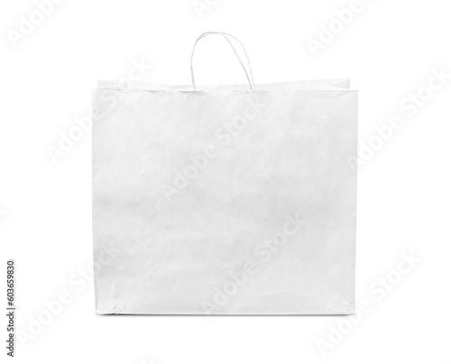 Paper bag isolated on a transparent background