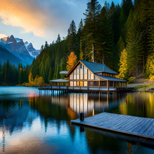 lake in the mountains in autumn © Vidya