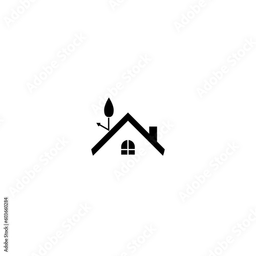 Waterproof house roof icon  isolated on white background 