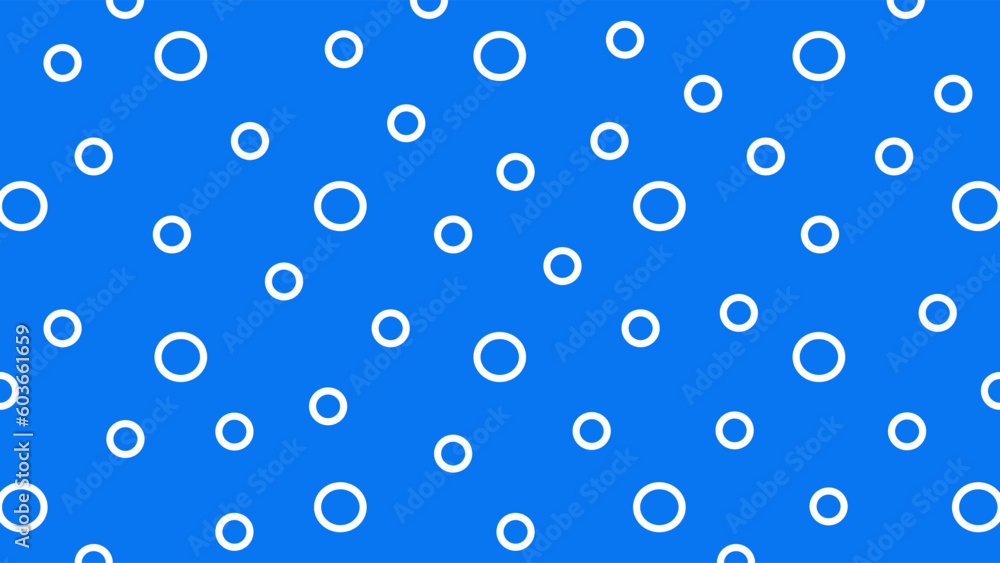 Blue background with white circles