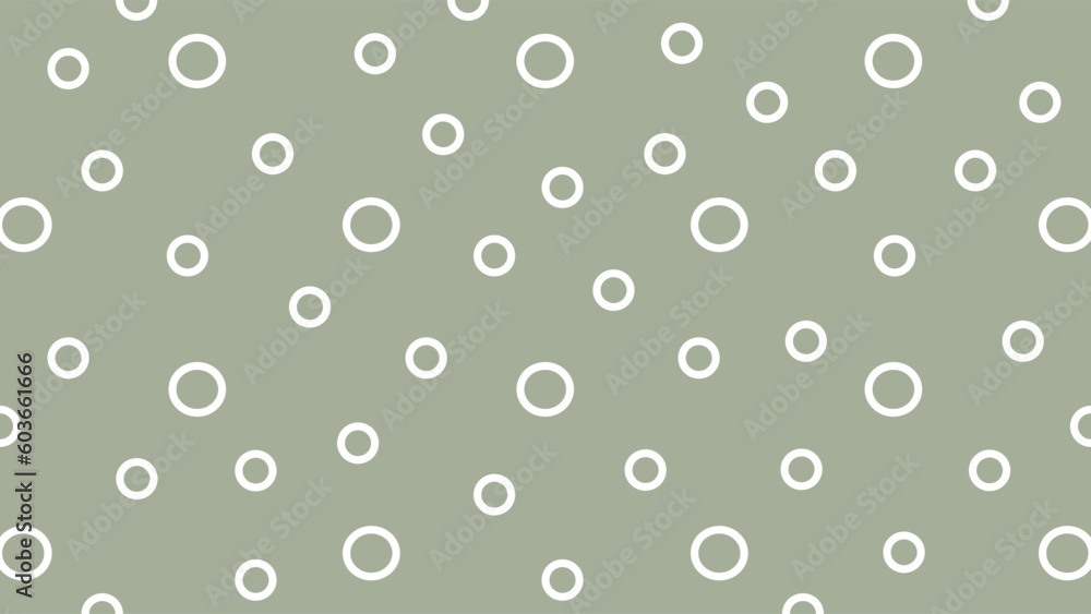 Green nude background with white circles