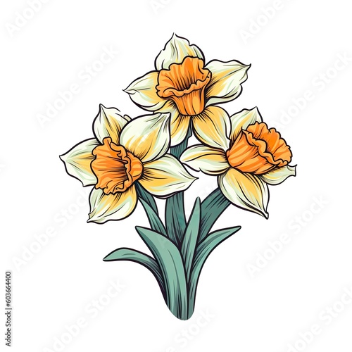 Amazing and attractive image of daffodil AI-Generated © Tayyaba
