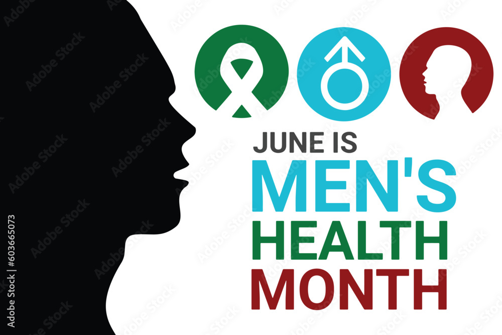 June is Men's Health month. Vector illustration Design for banner, poster or print. June is Men's Health month. Vector illustration Design for banner, poster or print.
