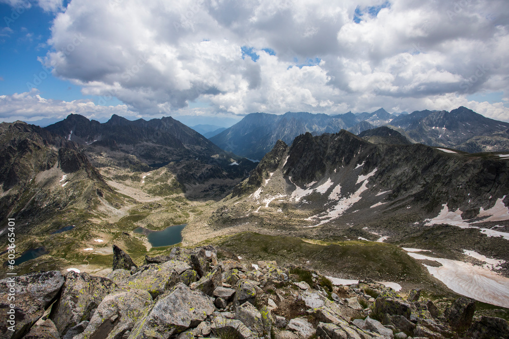 Summer landscape in Aiguestortes and Sant Maurici National Park, Spain