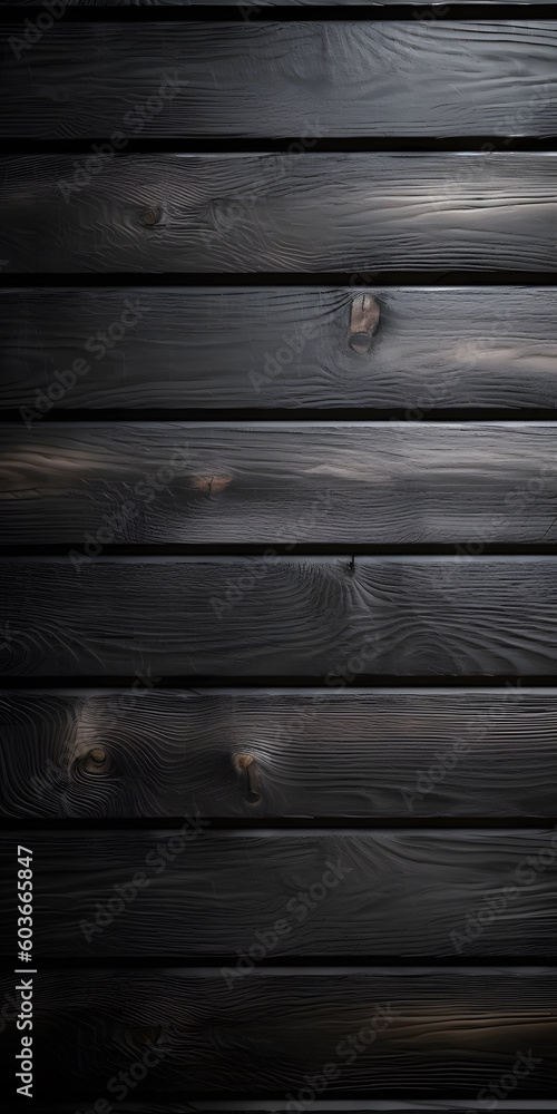 Black wooden planks background. Wooden texture. Black wood wall. Wood