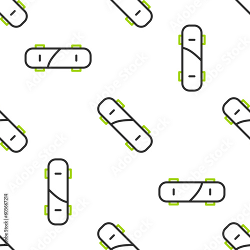 Line Brass knuckles icon isolated seamless pattern on white background. Vector