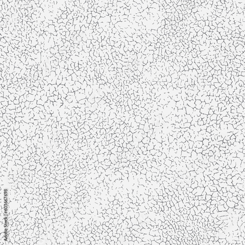 Cracked and weathered paint texture. Seamless pattern with dried out and aged crack effect. Distressed overlay grunge vector background