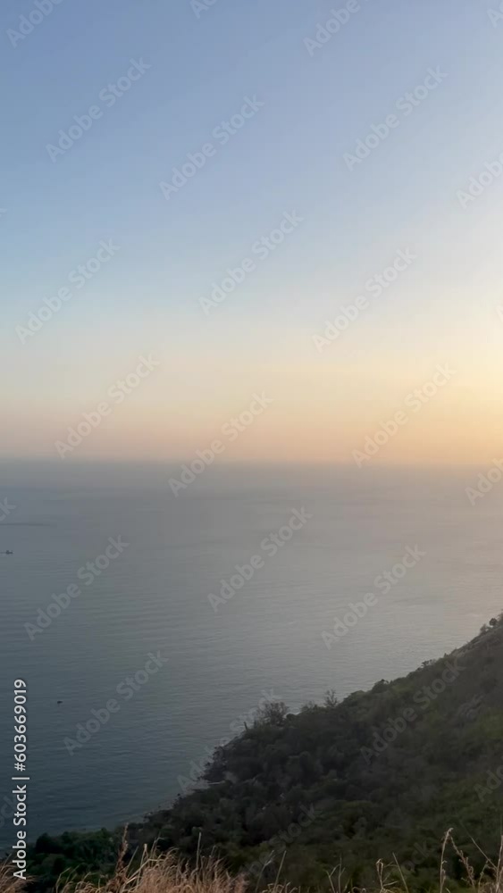 sunset over the ocean