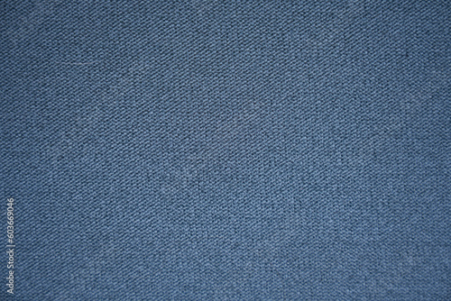 Blue cotton canvas texture background for design, overlay for your design with copy space. High quality photo