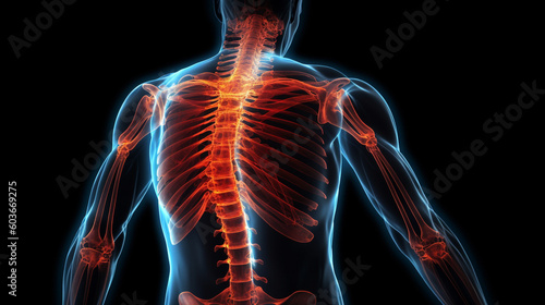 Wallpaper Mural Un homme qui à un mal de dos. Torontodigital.ca