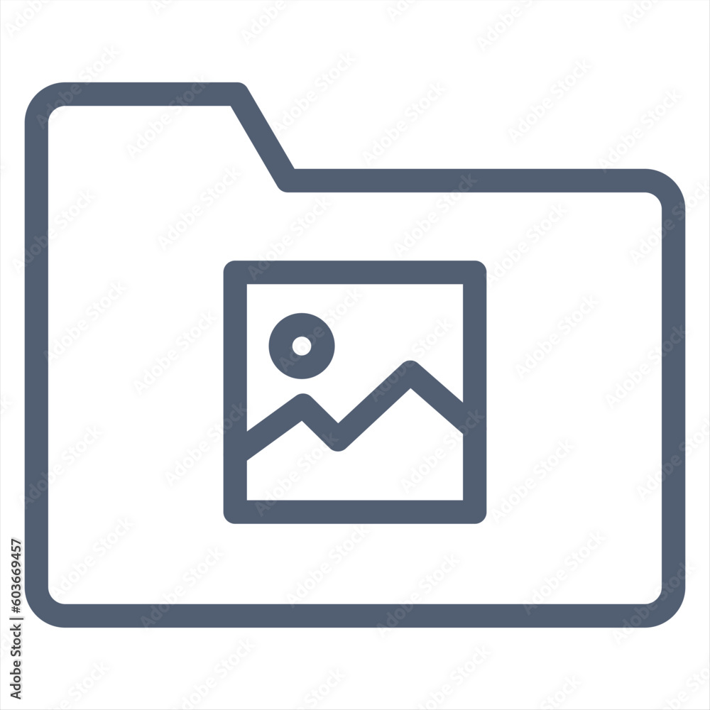 Email Folder and Folder icon concept Email Folder and Folder icon concept