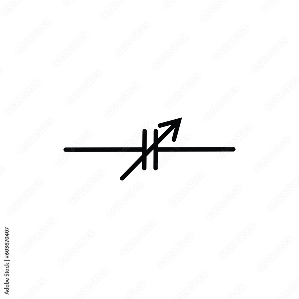 capacitor electronics part vector logo symbol on black white background capacitor electronics part vector logo symbol on black white background