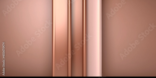 Luxury rose gold professional presentation background by generative AI tools