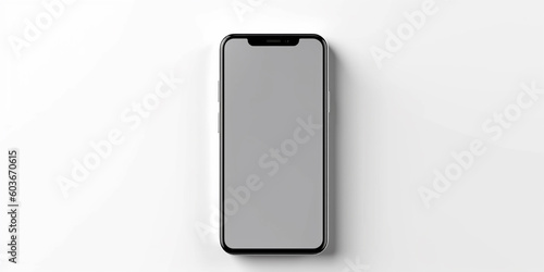 Blank screen smartphone mockuo by generative AI tools