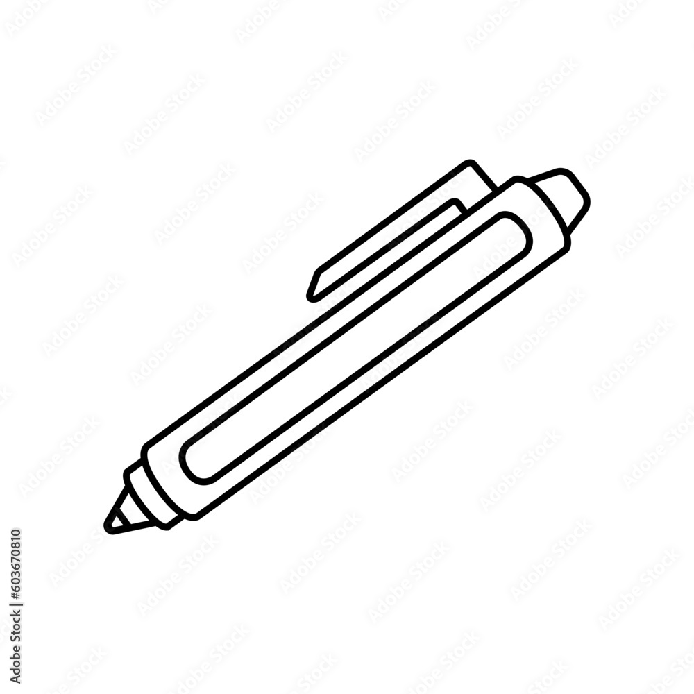 Ballpoint Outline Icon Ballpoint Outline Icon